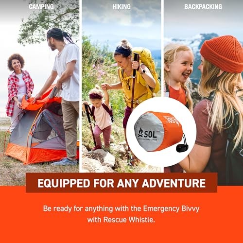 Survive Outdoors Longer Emergency Bivvy Bag, Adult Unisex, Orange, Standard-5