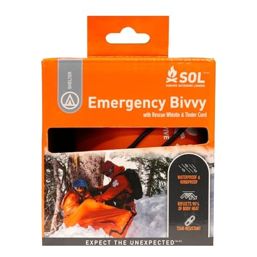 Survive Outdoors Longer Emergency Bivvy Bag, Adult Unisex, Orange, Standard