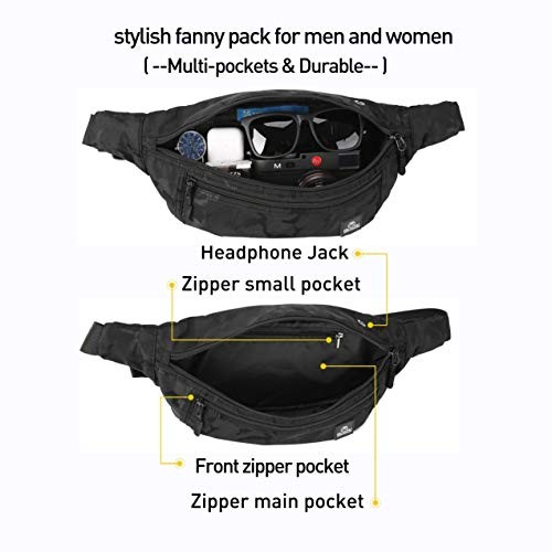 SZSYCN Crossbody Sling Bag, A1-camouflage Black, Waterproof Waist Bag with D Ring-5