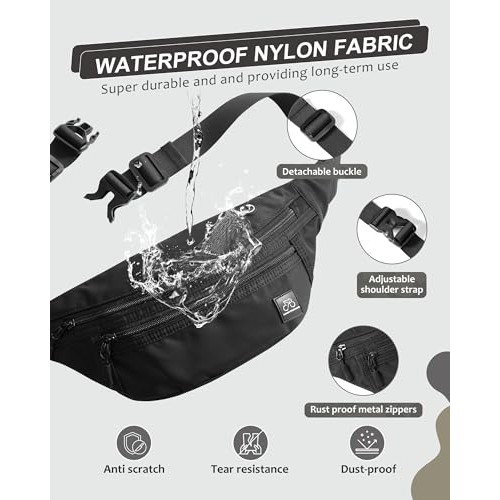 SZSYCN Waterproof Crossbody Sling Bag, A2-black-3