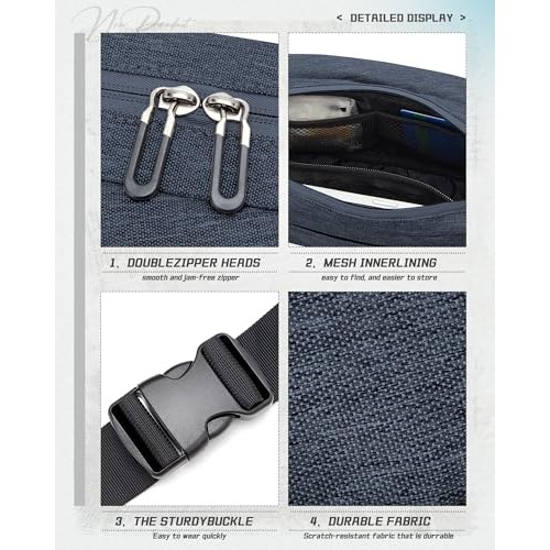 SZSYCN Crossbody Sling Bag, Waterproof Waist Bag for Phone and Keys, D3-royal Blue-5