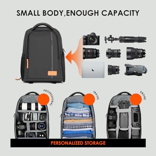 TARION 15L Waterproof Camera Backpack with 15.6