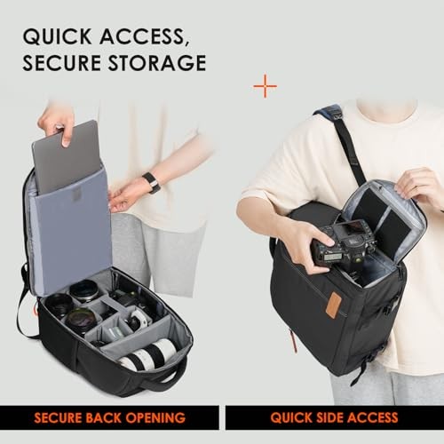 TARION 15L Waterproof Camera Backpack with 15.6