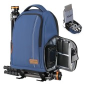 TARION Blue 15L Waterproof Camera Backpack with 15.6