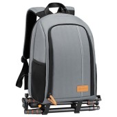 TARION Grey 15L Waterproof Camera Backpack with 15.6