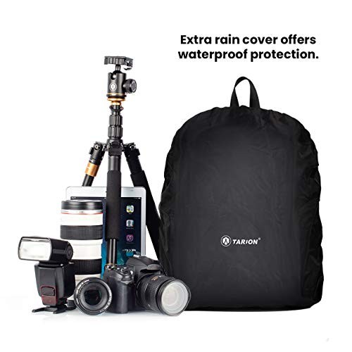 TARION Grey 15L Waterproof Camera Backpack with 15.6