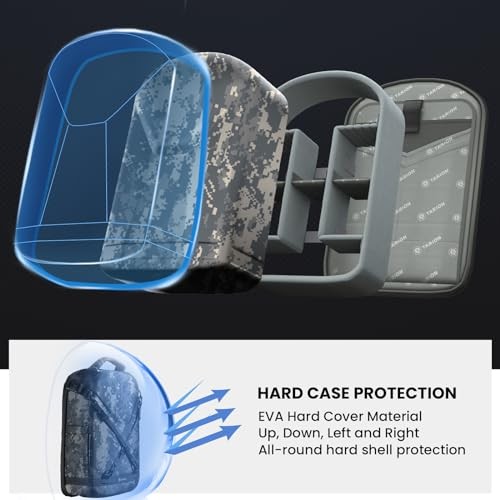 TARION Camo Camera Backpack with 3-side Hardshell, Rain Cover, Laptop and Tripod Compartment-1