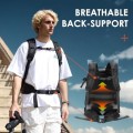 TARION TR-XL Camera Backpack, Black, 15.6in Laptop Sleeve