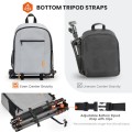 TARION TB-M Camera Backpack for DSLR, Grey, with 14-inch Laptop Compartment and Rain Cover
