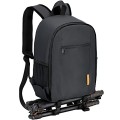 TARION Small Camera Backpack Bag, Black, S, with Waterproof Rain Cover and Laptop Compartment