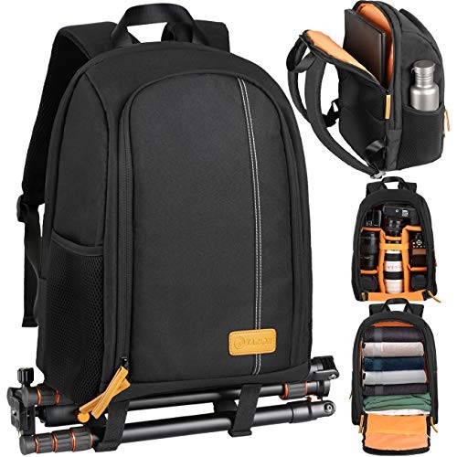 TARION Camera Backpack with Padded Insert, 15