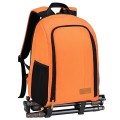 TARION Camera Backpack SLR Photo Backpack with 15 Inch Laptop Compartment and Rain Cover, Orange