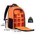 TARION Camera Backpack SLR Photo Backpack with 15 Inch Laptop Compartment and Rain Cover, Orange