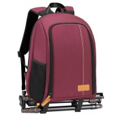TARION Camera Backpack, SLR Photo Backpack, Red, with 15 Inch Laptop Compartment and Rain Cover