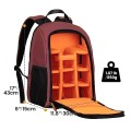 TARION Camera Backpack, SLR Photo Backpack, Red, with 15 Inch Laptop Compartment and Rain Cover