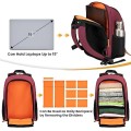 TARION Camera Backpack, SLR Photo Backpack, Red, with 15 Inch Laptop Compartment and Rain Cover