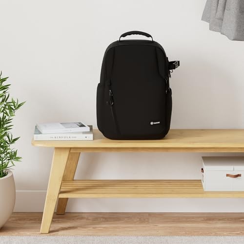 TARION TR-L Black Waterproof Camera Backpack with 14-inch Laptop Compartment and Rain Cover-1