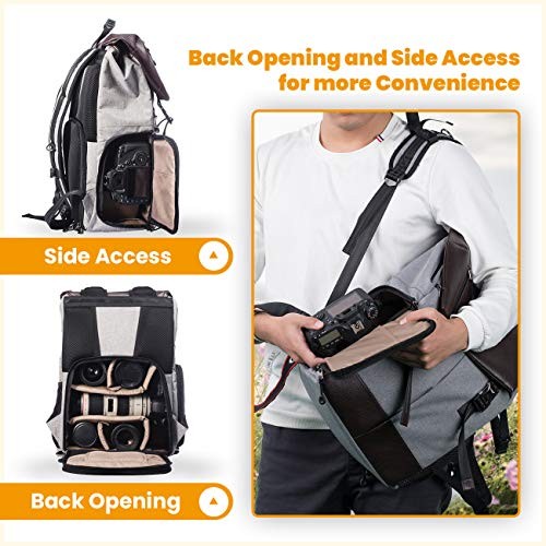 TARION Waterproof Camera Backpack with Rain Cover, Rb-02-3