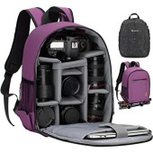 TARION Small Camera Backpack for DSLR and Mirrorless Cameras, 14-inch Laptop Compartment, Waterproof Rain Cover, Bottom Tripod Holder, Green, S