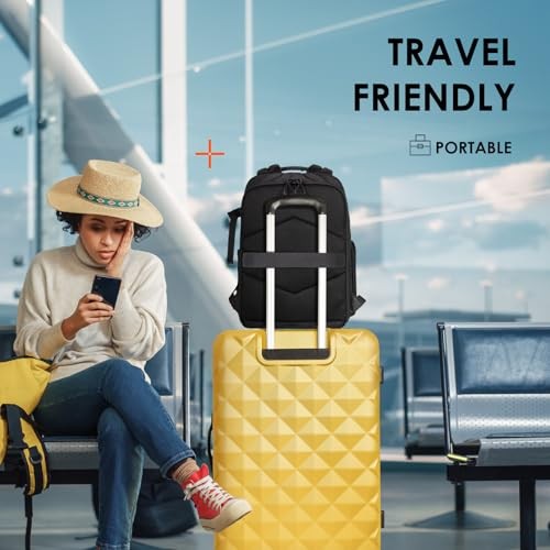 TARION TR-L Camera Rucksack Backpack, Grey and Black, 14-inch Laptop Sleeve with Rain Cover-6