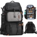 TARION PB02 Large Camera Backpack 30L with 17.3-inch Laptop Compartment, Side Access, Tripod Holder and Waterproof Rain Cover