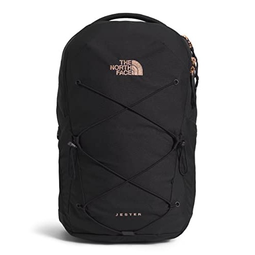 The North Face Jester Backpack, Tnf Black-Burnt Coral Metallic, One Size