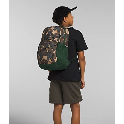 The North Face Jester Kids' Backpack, Utility Brown Camo Texture Print/Pine Needle/Tnf Black, One Size-4