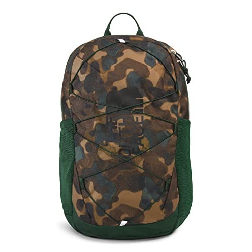 The North Face Jester Kids' Backpack, Utility Brown Camo Texture Print/Pine Needle/Tnf Black, One Size