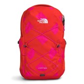 The North Face Jester Everyday Laptop Backpack, PFAS Free, Fiery Red Next Gen Logo Print/Mr. Pink, One Size, Classic