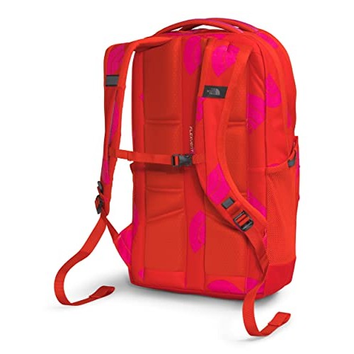 The North Face Jester Everyday Laptop Backpack, PFAS Free, Fiery Red Next Gen Logo Print/Mr. Pink, One Size, Classic-2