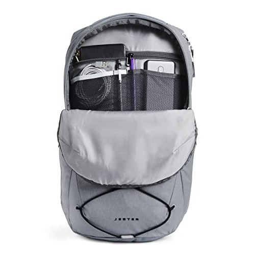 The North Face Jester Backpack, Mid Grey Dark Heather/TNF Black, One Size-3
