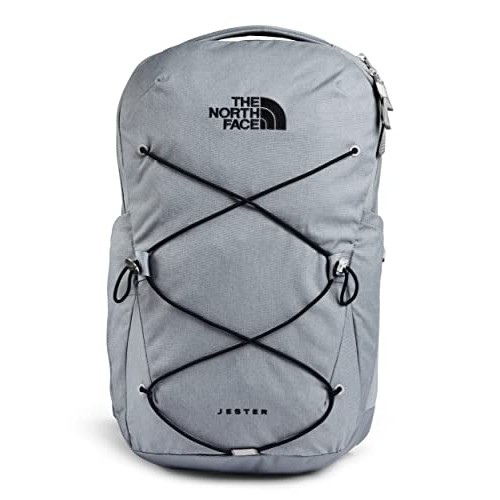 The North Face Jester Backpack, Mid Grey Dark Heather/TNF Black, One Size