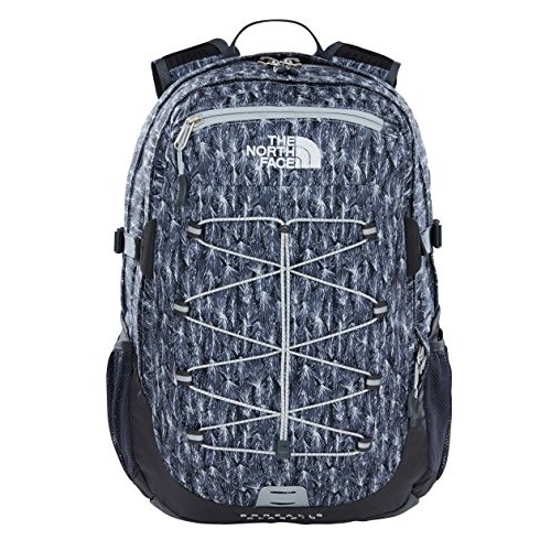 The North Face Borealis Classic Backpack, High Rise Grey Feather Leaf Print/Tnf Black, One Size