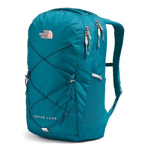 The North Face Women’s Jester Luxe Laptop Backpack, Blue Moss/Burnt Coral Metallic, One Size-1
