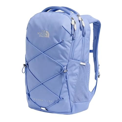 The North Face Jester Luxe Women's Everyday Laptop Backpack, PFAS Free, Virtual Blue/Silver Metallic, One Size-1