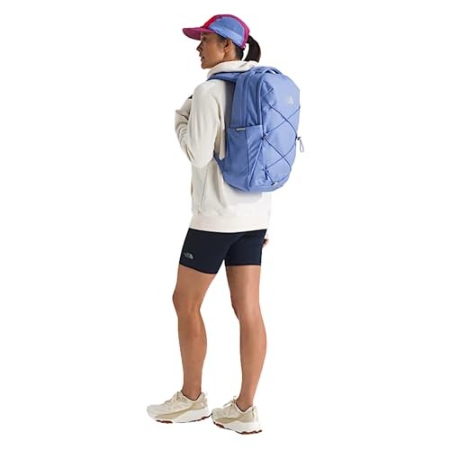 The North Face Jester Luxe Women's Everyday Laptop Backpack, PFAS Free, Virtual Blue/Silver Metallic, One Size-4