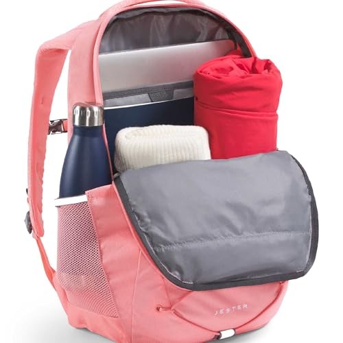 The North Face Women's Jester Luxe Everyday Laptop Backpack, Coral Crush Light Heather/Coral Crush, One Size-4