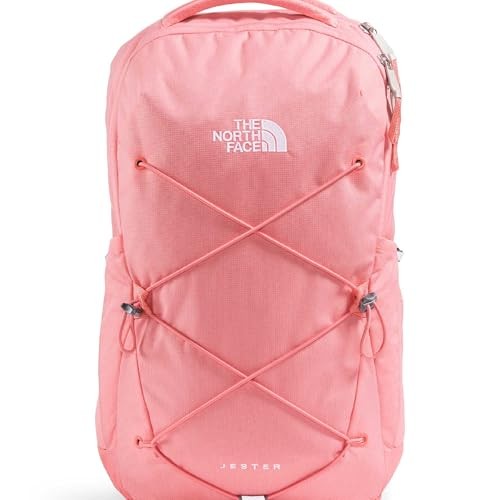 The North Face Women's Jester Luxe Everyday Laptop Backpack, Coral Crush Light Heather/Coral Crush, One Size