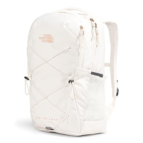 The North Face Women's Jester Luxe Backpack, Gardenia White/Burnt Coral Metallic, One Size, Classic-1