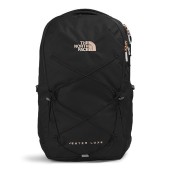 The North Face Women's Jester Luxe Backpack, Tnf Black/Burnt Coral Metallic, One Size