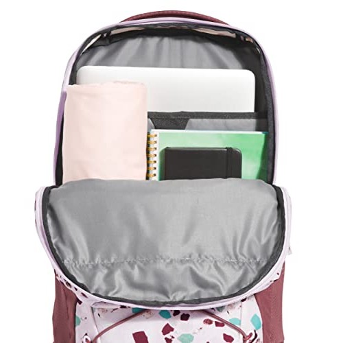 The North Face Women's Jester School Laptop Backpack, Lavender Fog Terrazzo Print/Wild Ginger, One Size-4