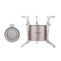 Ti artisan Titanium Alcohol Stove with Foldable Stand, Cover and Storage Bag