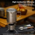 Ti artisan Titanium Alcohol Stove with Foldable Stand, Cover and Storage Bag