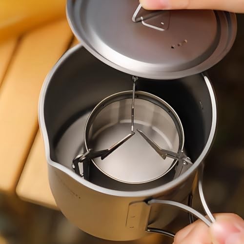 Ti artisan Titanium Alcohol Stove with Foldable Stand, Cover and Storage Bag-6