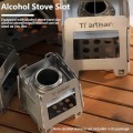 Ti artisan Titanium Foldable Wood Stove for Camping and Backpacking, WS007MT