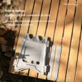 Ti artisan Titanium Wood Burning Camping Stove, Foldable Portable Backpacking Stove with Carry Bag