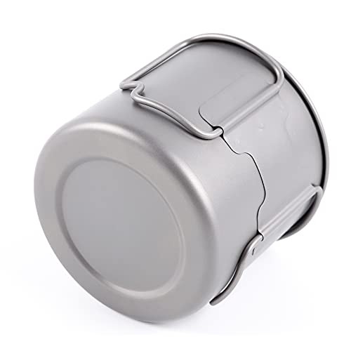 TOAKS 375ml Titanium Camping Cup, Ultralight Mug with Foldable Handles-4