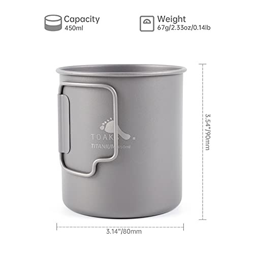 TOAKS 450ml Titanium Cup with Mesh Bag-1