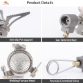 TOAKS Titanium Backpacking Stove, Ultralight Camping Gas Stove, 48g