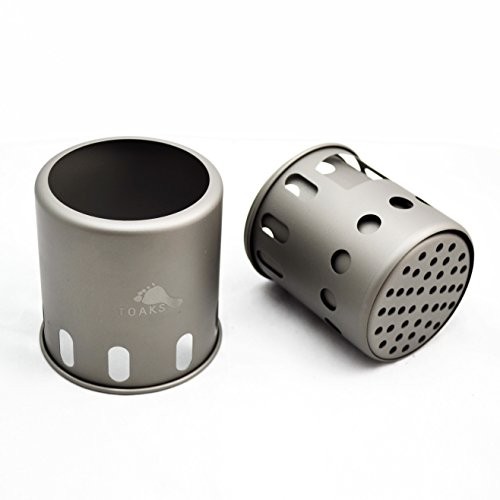 TOAKS Small Titanium Backpacking Wood Burning Stove STV-12-2